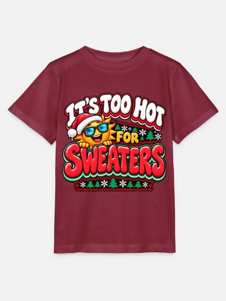 Zu heiß für Pullover – Weihnachtssonne - Stanley/Stella Kinder T-Shirt MINI CREATOR - Burgunderrot