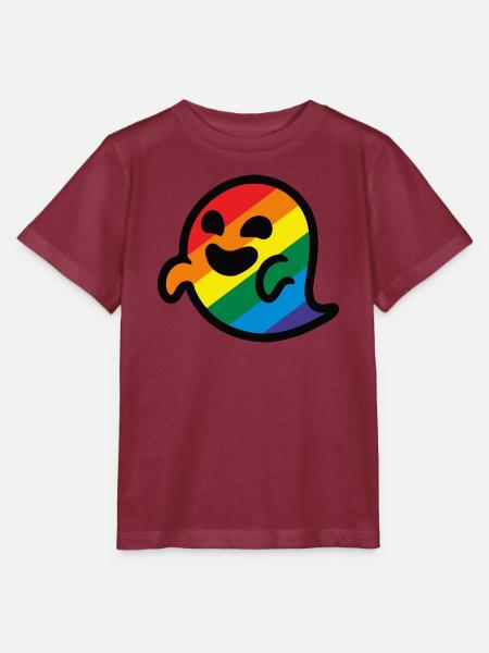 Stolz Regenbogengeist - Stanley/Stella Kinder T-Shirt MINI CREATOR  - Burgunderrot
