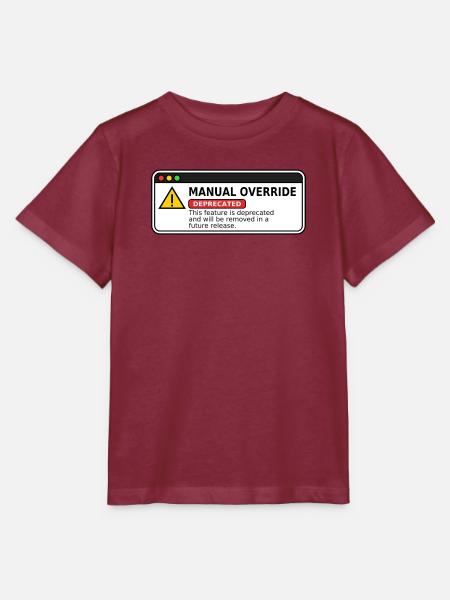 Manual Override  - Stanley/Stella Kinder T-Shirt MINI CREATOR  - Burgunderrot