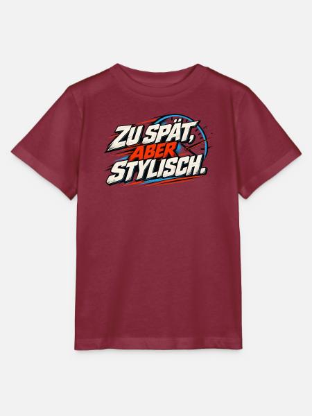 Zu spät, aber stylisch - Stanley/Stella Kinder T-Shirt MINI CREATOR - Burgunderrot
