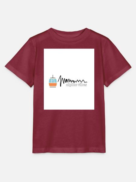 Alpine Vibes Kabelbahn Logo - Stanley/Stella Kinder T-Shirt MINI CREATOR  - Burgunderrot