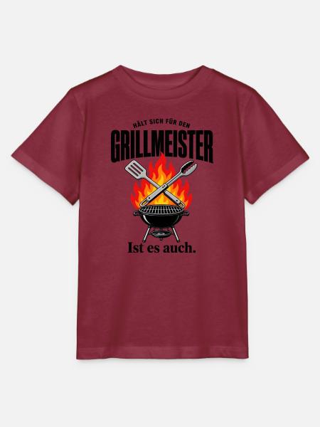 Grillmeister Feuerdesign - Stanley/Stella Kinder T-Shirt MINI CREATOR - Burgunderrot