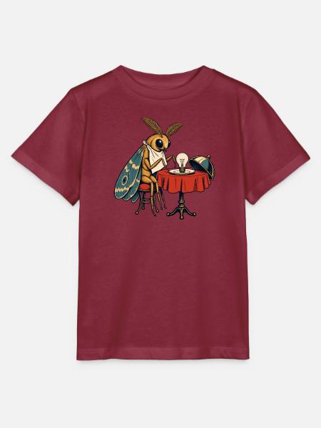 Motte am Licht - Stanley/Stella Kinder T-Shirt MINI CREATOR  - Burgunderrot