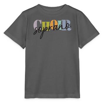 Choir -Soprano singer - Stanley/Stella Kinder T-Shirt MINI CREATOR  - Anthrazit - Vorne - Kain (125cm)