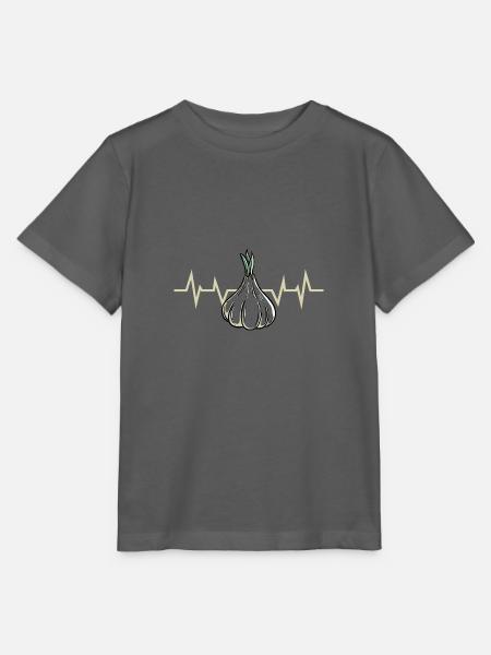 Knoblauch Pflanze - Stanley/Stella Kinder T-Shirt MINI CREATOR - Anthrazit