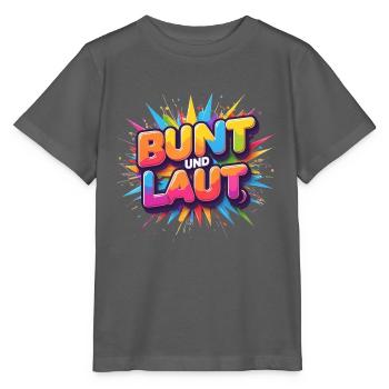 Bund und Laut - Stanley/Stella Kinder T-Shirt MINI CREATOR  - Anthrazit - Vorne - Kain (125cm)