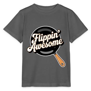 Flippin Awesome - Stanley/Stella MINI CREATOR Kids’ T-Shirt - anthracite - Front - Kain (125cm)