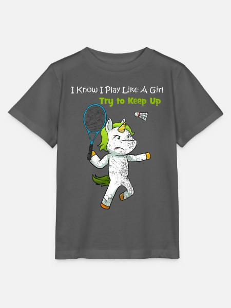 Badmintonspielerin Geschenk - Stanley/Stella Kinder T-Shirt MINI CREATOR - Anthrazit