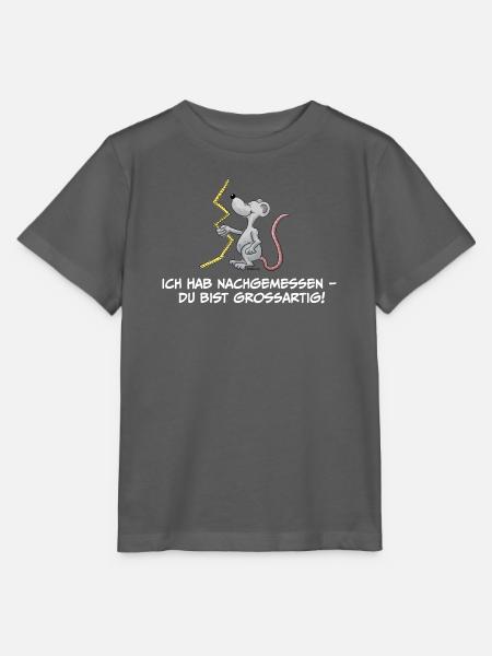 Maus mit Maßband – Du bist Großartig - Stanley/Stella Kinder T-Shirt MINI CREATOR  - Anthrazit
