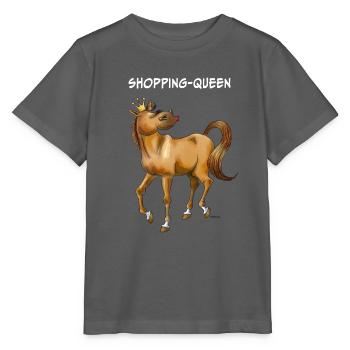 Shopping-Queen (Pferd) - Stanley/Stella Kinder T-Shirt MINI CREATOR  - Anthrazit - Vorne - Kain (125cm)