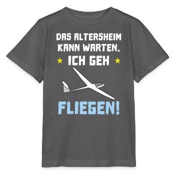 das altersheim kann warten - Stanley/Stella Kinder T-Shirt MINI CREATOR  - Anthrazit - Vorne - Kain (125cm)
