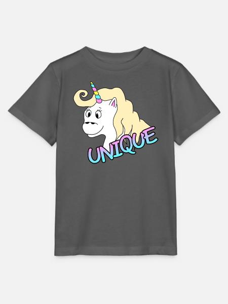Einzigartiges Einhorn - Stanley/Stella Kinder T-Shirt MINI CREATOR  - Anthrazit