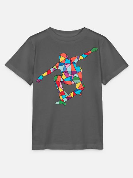 Skaten Skateboarder Skater Trick Kinder Skateboard - Stanley/Stella Kinder T-Shirt MINI CREATOR - Anthrazit