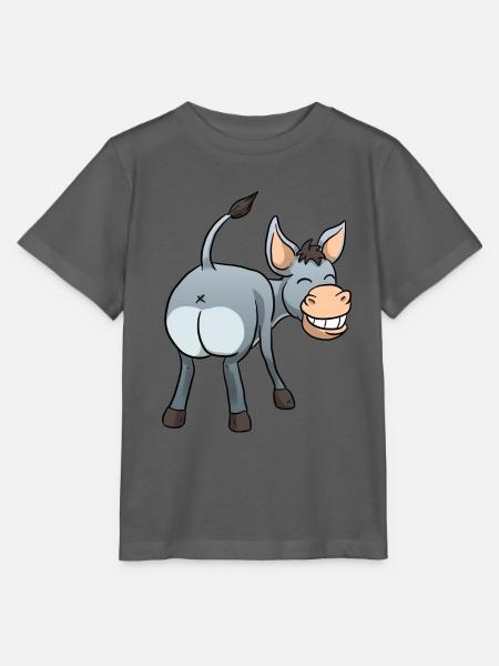 Lustiger Esel - Stanley/Stella Kinder T-Shirt MINI CREATOR - Anthrazit