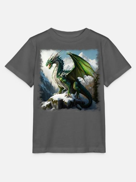Fantasy Dragon - Stanley/Stella Kinder T-Shirt MINI CREATOR  - Anthrazit