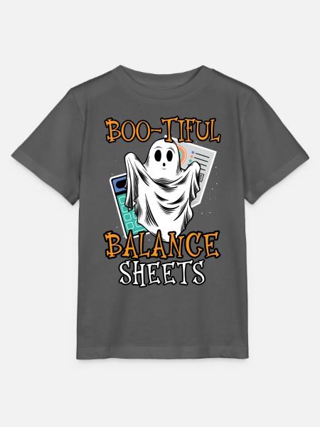 Boo-tiful Balance Sheets Buchhalterin Halloween - Stanley/Stella Kinder T-Shirt MINI CREATOR  - Anthrazit