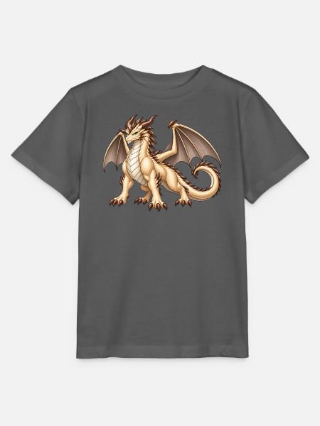 Majestätischer Champignondrache – Fantasy Drache - Stanley/Stella Kinder T-Shirt MINI CREATOR - Anthrazit