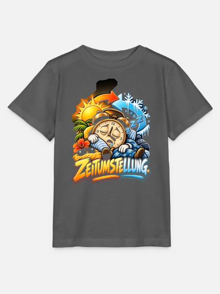 Zeitumstellung Schlafmodus - Stanley/Stella Kinder T-Shirt MINI CREATOR - Anthrazit