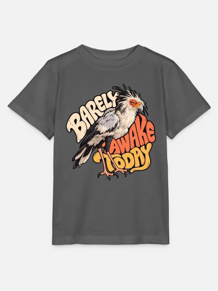 Wachvogel: Heute kaum wach - Stanley/Stella Kinder T-Shirt MINI CREATOR - Anthrazit