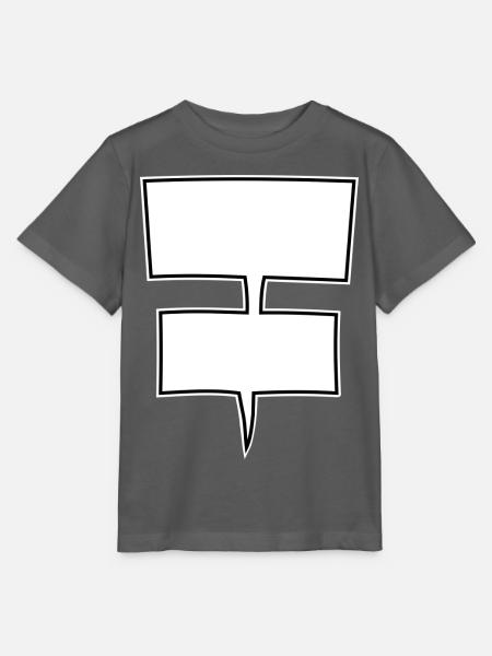Doppel-Sprechblasen Comic-Style - Stanley/Stella Kinder T-Shirt MINI CREATOR - Anthrazit