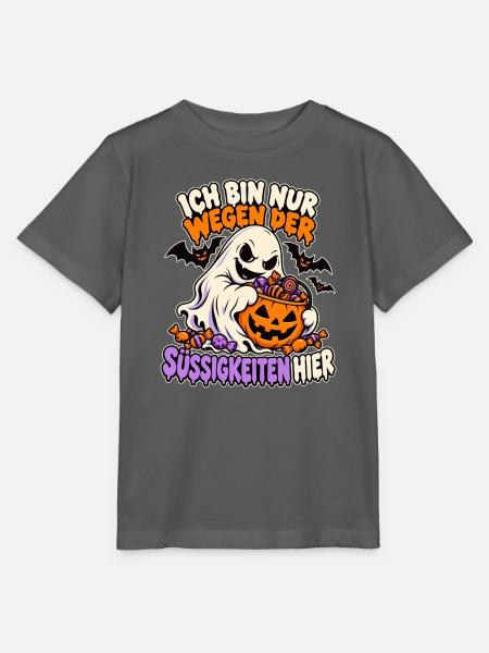 Gespenst mit Süßigkeiten - Stanley/Stella Kinder T-Shirt MINI CREATOR  - Anthrazit