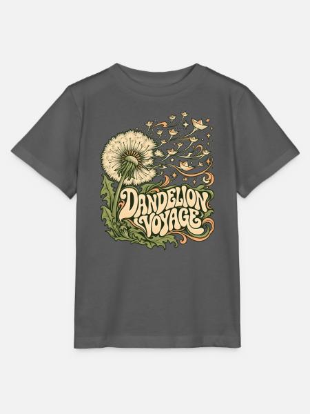 Dandelion Voyage: Psychedelic Bloom - Stanley/Stella Kinder T-Shirt MINI CREATOR  - Anthrazit