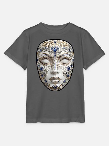 Goldene Maske mit Saphiren - Stanley/Stella Kinder T-Shirt MINI CREATOR  - Anthrazit