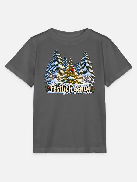 Festlich genug im Winterwald - Stanley/Stella Kinder T-Shirt MINI CREATOR - Anthrazit