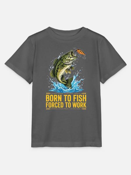 Pêcheur, Pêcheur, Fisch, Angeln - Stanley/Stella Kinder T-Shirt MINI CREATOR - Anthrazit