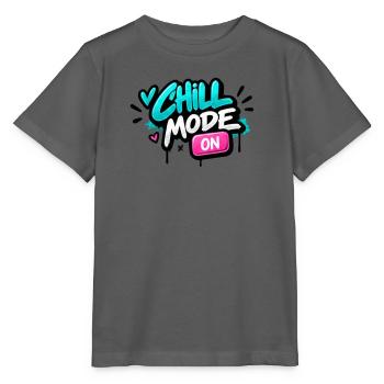 Chillmodus Neon Graffiti - Stanley/Stella Kinder T-Shirt MINI CREATOR  - Anthrazit - Vorne - Kain (125cm)