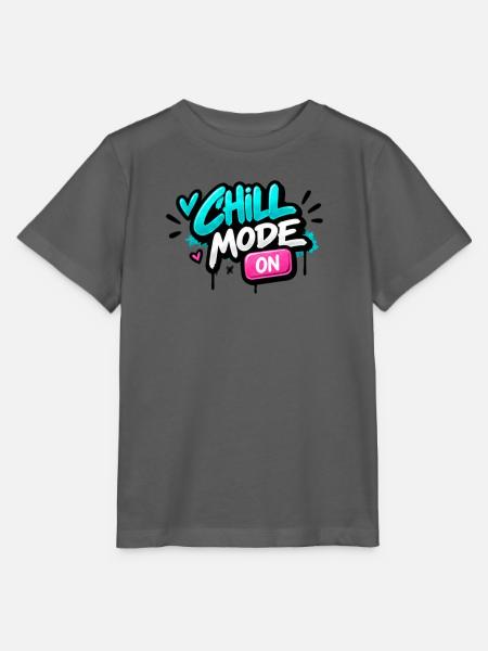 Chillmodus Neon Graffiti - Stanley/Stella Kinder T-Shirt MINI CREATOR - Anthrazit