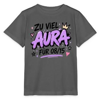 Zu Viel Aura Für 08/15 - Stanley/Stella Kinder T-Shirt MINI CREATOR  - Anthrazit - Vorne - Kain (125cm)