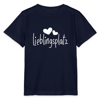 Lieblingsplatz Kissen mit Herz - Stanley/Stella Kinder T-Shirt MINI CREATOR  - Navy - Vorne - Kain (125cm)