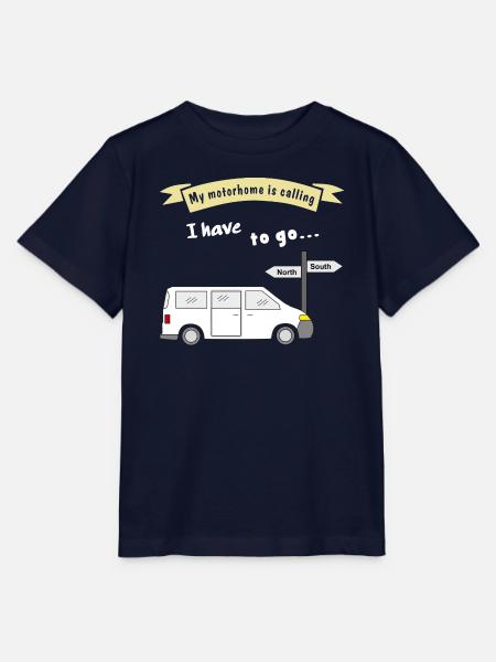 my motorhome is calling - Stanley/Stella Kinder T-Shirt MINI CREATOR  - Navy