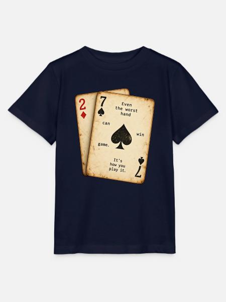 Poker Mindset – Schlechte Karten, starkes Spiel - Stanley/Stella Kinder T-Shirt MINI CREATOR - Navy