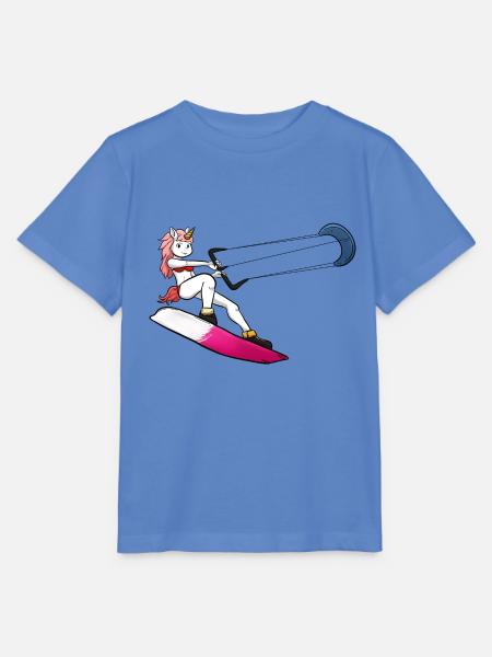 Kitesurf Unicorn - Stanley/Stella Kinder T-Shirt MINI CREATOR - Blau