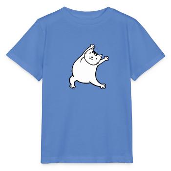 Gym Cat Gymnastik Yoga Katze Mietze Mietzekatze - Stanley/Stella Kinder T-Shirt MINI CREATOR  - Blau - Vorne - Taisha (125cm)