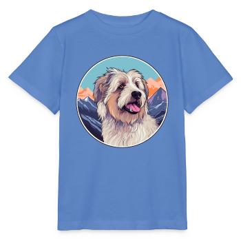 Cao de Castro Laboreiro Hunderasse Cartoon Kawaii W - Stanley/Stella Kinder T-Shirt MINI CREATOR  - Blau - Vorne - Taisha (125cm)