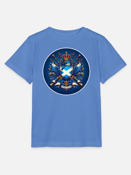Scotland Logo - Stanley/Stella Kinder T-Shirt MINI CREATOR - Blau