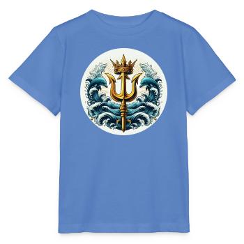 Trident Symbol - Stanley/Stella MINI CREATOR Kids’ T-Shirt - bright blue - Front - Taisha (125cm)