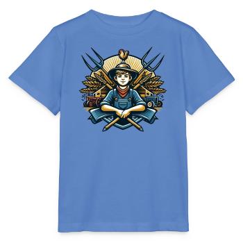 Junge vom Dorf Logo - Stanley/Stella Kinder T-Shirt MINI CREATOR  - Blau - Vorne - Taisha (125cm)