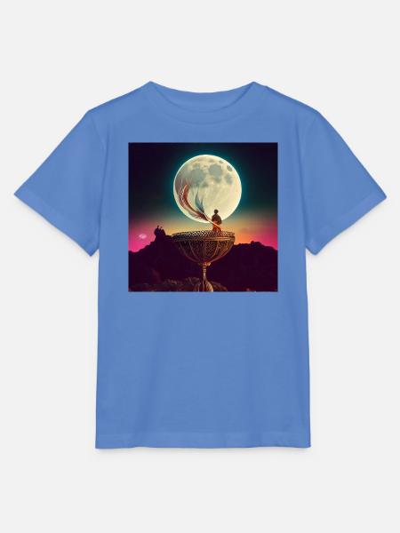 Der Mond - Stanley/Stella Kinder T-Shirt MINI CREATOR  - Blau