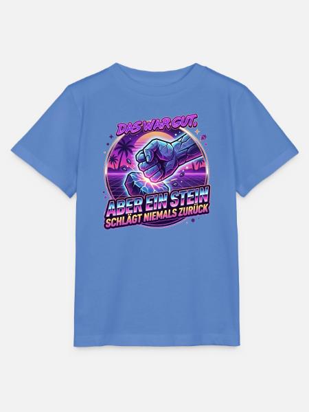 Das_war_gut-_aber_ein_Stein_schlaegt_niemals_zu - Stanley/Stella Kinder T-Shirt MINI CREATOR - Blau