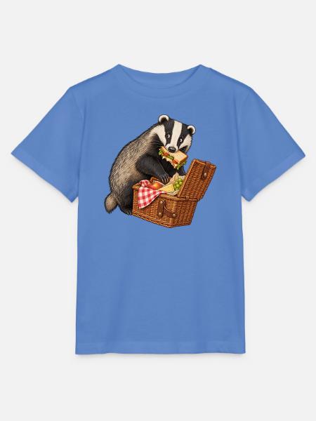 Picknick-Sandwich-Dachs - Stanley/Stella Kinder T-Shirt MINI CREATOR - Blau