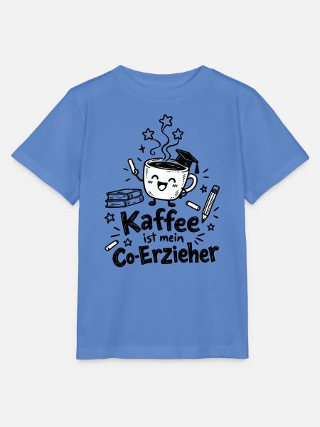 Lustiger Kaffeebecher Cartoon - Stanley/Stella Kinder T-Shirt MINI CREATOR - Blau