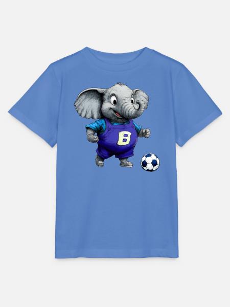 Elefanten Fussball / Fussballer Elefant - Stanley/Stella Kinder T-Shirt MINI CREATOR - Blau