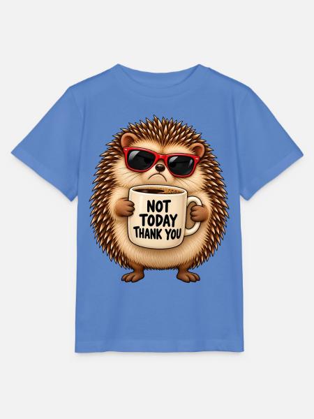 Nicht heute, Kaffeeigel - Stanley/Stella Kinder T-Shirt MINI CREATOR  - Blau