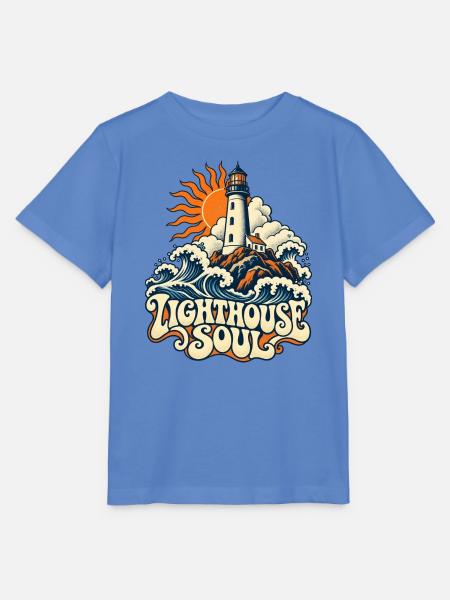 Leuchtturm Seele Küsten Retro - Stanley/Stella Kinder T-Shirt MINI CREATOR  - Blau