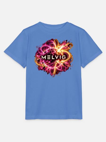 MELVIG Magnetar – Weltraumkunst in Pink & Gold - Stanley/Stella Kinder T-Shirt MINI CREATOR  - Blau