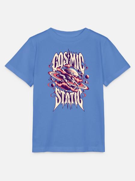 Kosmische Psychedelik Planet - Stanley/Stella Kinder T-Shirt MINI CREATOR - Blau